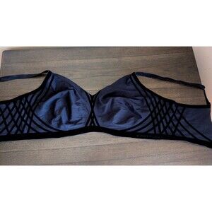 Honeylove Black Silhouette Wireless T-Shirt Bra No Pads Size Large